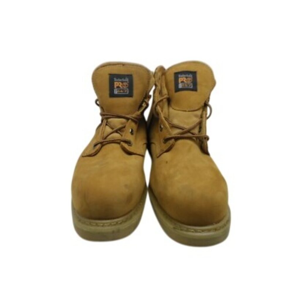 TIMBERLAND PRO Men's PIT BOSS 6" STEEL TOE WORK BOOTS 33031 Wheat Size 15M - Picture 2 of 8